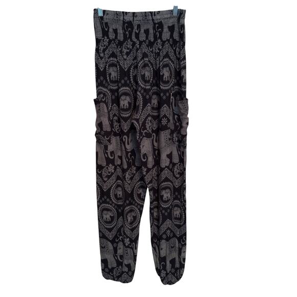 The Elephant Pants Elephant Print Boho Hippie Lightweight Pants Women's Size M - Picture 4 of 9